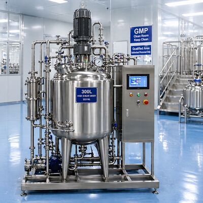 Biophar-Lösungsvorbereitungssystem 1000L mit SS316L-Gehäuse (GMP-Standard, Touchscreen-Steuerung)